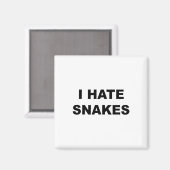 蛇の蛇が嫌いっておもしろいいう吸上 マグネット (正面/裏面)