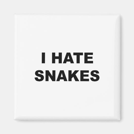 蛇の蛇が嫌いっておもしろいいう吸上 マグネット (正面)