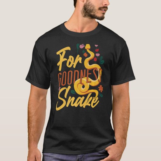 蛇の蛇は善の蛇を求めてプン Tシャツ (正面)