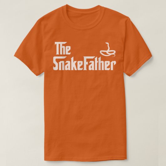 蛇の親父は爬虫類の恋人 Tシャツ (デザイン正面)