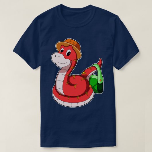 蛇の財布ハット Tシャツ (デザイン正面)