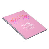 蛇の頭と牙、私の体、私の選択、私の投票 ノートブック (右側)