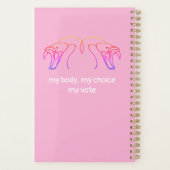 蛇の頭と牙、私の体、私の選択、私の投票 プランナー手帳 (裏面)