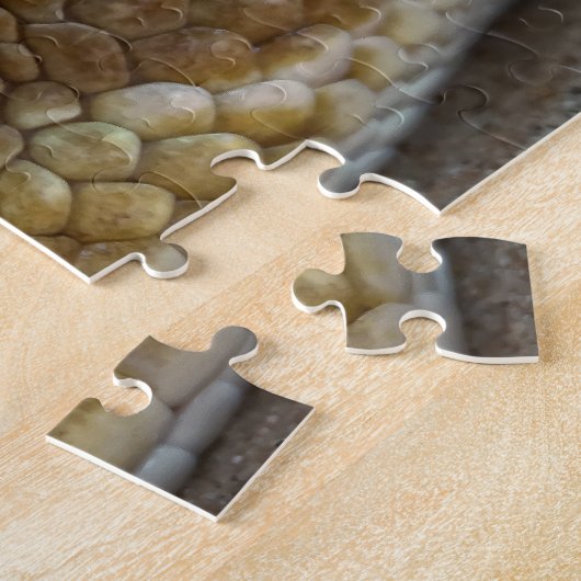 蛇の頭をガタガタさせる ジグソーパズル (側面)