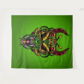 蛇の頭蓋骨 タペストリー (正面(横))