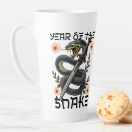 蛇の〔占星術の〕十二宮図中国の新年 カフェラテマグ