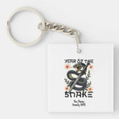 蛇の〔占星術の〕十二宮図中国の新年 キーホルダー (正面)