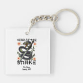 蛇の〔占星術の〕十二宮図中国の新年 キーホルダー (裏面)