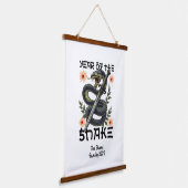 蛇の〔占星術の〕十二宮図中国の新年 吊り下げ型タペストリー (傾斜あり)