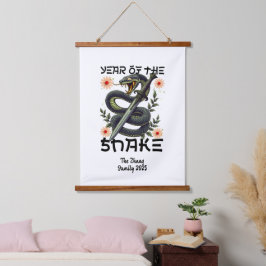 蛇の〔占星術の〕十二宮図中国の新年 吊り下げ型タペストリー