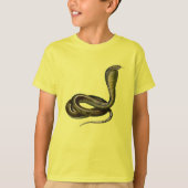 蛇を愛する若者のためのエジプトのコブラティー Tシャツ (正面)
