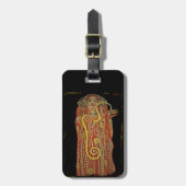 蛇を手にしたハイゲーア ラゲッジタグ (正面縦)