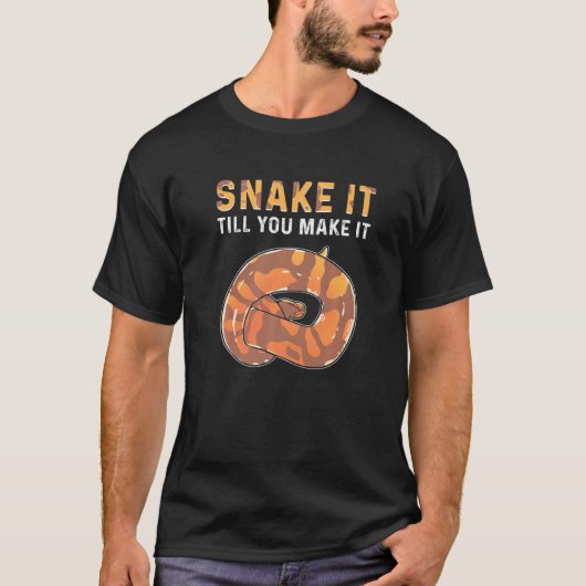 蛇を抜いて作れ。王室のPython Banana Bal Tシャツ (正面)