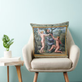 蛇を持つアダムそしてイブ、tからのイラストレーション クッション (椅子)