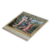 蛇を持つアダムそしてイブ、tからのイラストレーション タイル (側面)