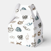 蛇カラフル爬虫類動物模様 フェイバーボックス (裏面サイド)