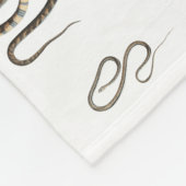 蛇カラフル爬虫類動物模様 フリースブランケット (角)