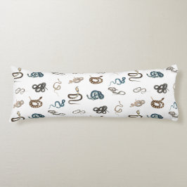 蛇カラフル爬虫類動物模様 ボディピロー