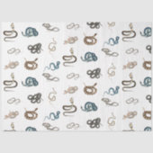 蛇カラフル爬虫類動物模様 薄葉紙 (正面)