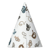 蛇カラフル爬虫類動物誕生会 パーティーハット (裏面)