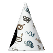 蛇カラフル爬虫類動物誕生会 パーティーハット (右)