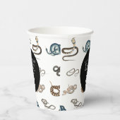 蛇カラフル爬虫類動物誕生会 紙コップ (右)