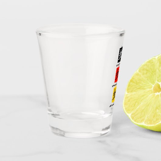 蛇モダンの中国の旧正月 ショットグラス (左)