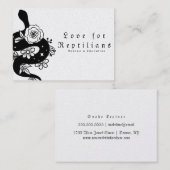 蛇モダン爬虫類ペットショップ 名刺 (正面/裏面)