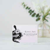 蛇モダン爬虫類ペットショップ 名刺 (スタンド正面)