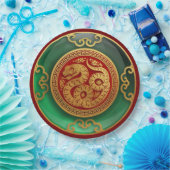 蛇中国ののジェイド新年 ペーパープレート (パーティー)