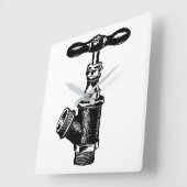 蛇口 スクエア壁時計 (傾斜)