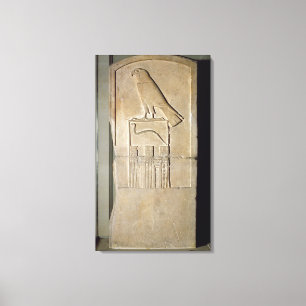 蛇王のstela、紀元前のc.3000 (石灰岩) (またse キャンバスプリント