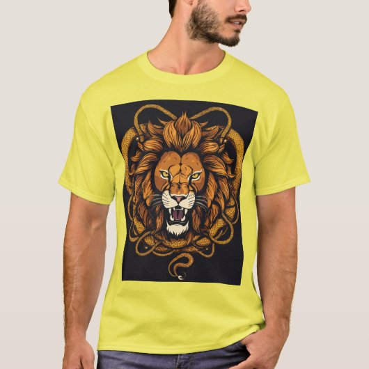 蛇王ライオン Tシャツ (正面)