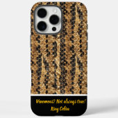 蛇皮のパターン(の模様が)ある美しい Case-Mate iPhoneケース (裏面)