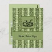 蛇皮パーソナライズされた ポストカード (正面/裏面)