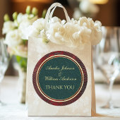 蛇皮革レッドビクトリアン結婚式の引き出物 ラウンドシール