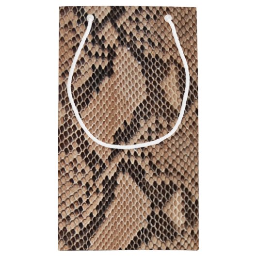 蛇紋模様クールアニマルプリント スモールペーパーバッグ (裏面)