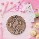 蛇紋模様クールアニマルプリント ペーパープレート (パーティー)