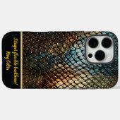 蛇素晴らし肌の組織 Case-Mate iPhoneケース (裏面 (横))