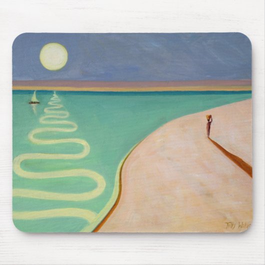 蛇行した日没2004年 マウスパッド (正面)