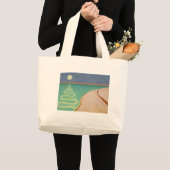 蛇行した日没2004年 ラージトートバッグ (正面(商品))