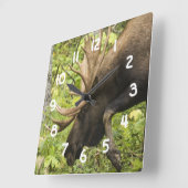 蛇行マウス スクエア壁時計 (傾斜)