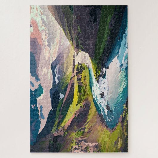 蛇行川 ジグソーパズル (縦)