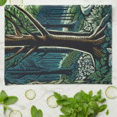 蛇行 キッチンタオル (折り畳み)