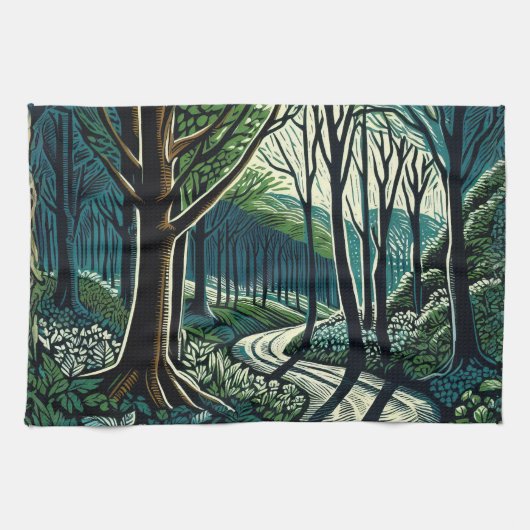 蛇行 キッチンタオル (横)