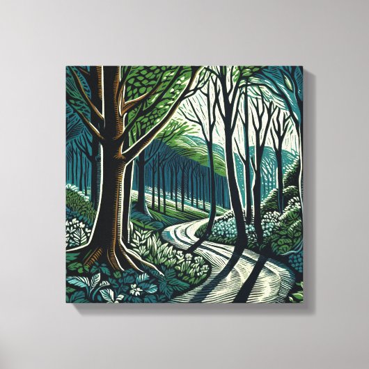 蛇行 キャンバスプリント (正面)