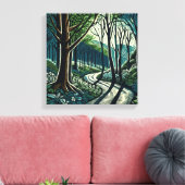 蛇行 キャンバスプリント (インサイチュ (リビング))