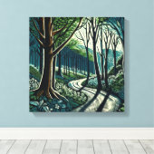 蛇行 キャンバスプリント (インサイチュ (ウッドフロア))