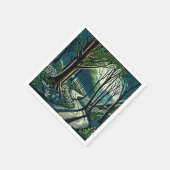 蛇行 スタンダードカクテルナプキン (角)