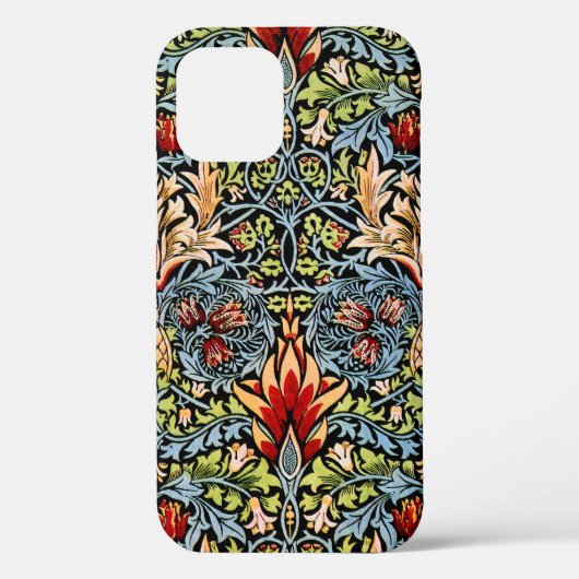 蛇頭フローラデザインウィリアムモリス Case-Mate iPhoneケース (裏面)